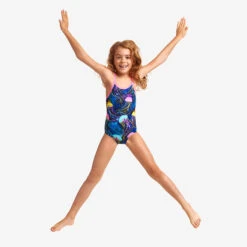 Funkita - Schwimma Stinga - Toddler Girls Printed One Piece -Funky Trunks Store funkita schwimma stinga toddler girls printed one piece 5