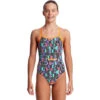 Funkita - Secret Code - Girls Diamond Back One Piece -Funky Trunks Store funkita secret code girls diamond back one piece 1