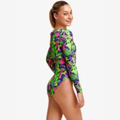 Funkita - Sloth Slumber - Girls Long Shot One Piece -Funky Trunks Store funkita sloth slumber girls long shot one piece 4