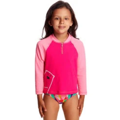 Funkita - Stare Bare - Toddler Girls Zippy Rash Vest