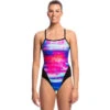 Funkita - Summer Sunset - Ladies Single Strap One Piece -Funky Trunks Store funkita summer sunset single strap ladies one piece 1