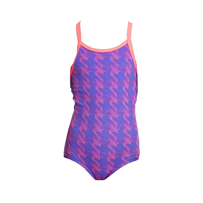 Funkita - Tetris Time - Toddler Girl's Printed One Piece 4 Funkita - Tetris Time - Toddler Girl's Printed One Piece - Image 2