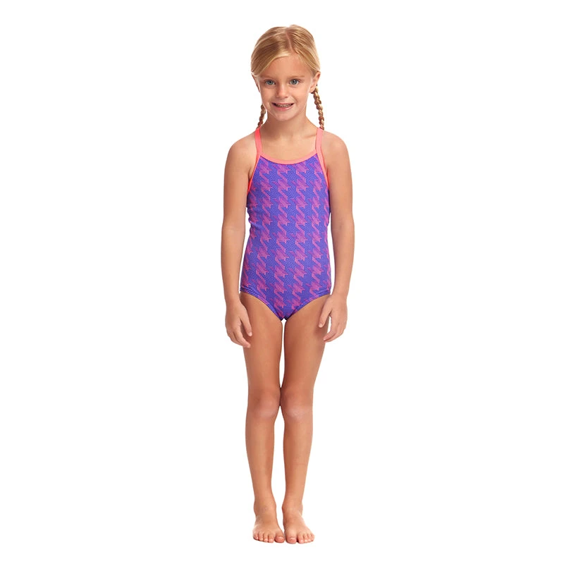 Funkita - Tetris Time - Toddler Girl's Printed One Piece 6 Funkita - Tetris Time - Toddler Girl's Printed One Piece - Image 4