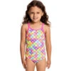 Funkita - Powder Puff - Toddler Girls One Piece -Funky Trunks Store funkita toddler girls swimwear powder puff 1