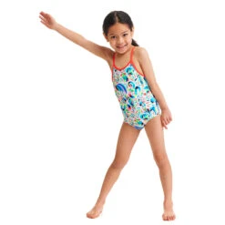 Funkita - Winter Woolies - Toddler Girl's Eco Printed One Piece -Funky Trunks Store funkita winter woolies toddler girls eco printed one piece 4