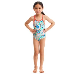 Funkita - Winter Woolies - Toddler Girl's Eco Printed One Piece -Funky Trunks Store funkita winter woolies toddler girls eco printed one piece 5