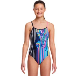 Funkita - Zorse Code - Girls Diamond Back One Piece