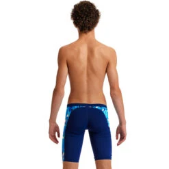 Funky Trunks - Bashed Blue - Boys Training Jammers -Funky Trunks Store funky trunks bashed blue boys training jammers 4