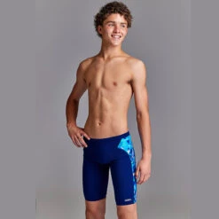 Funky Trunks - Bashed Blue - Boys Training Jammers -Funky Trunks Store funky trunks bashed blue boys training jammers 6