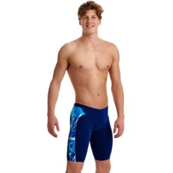 Funky Trunks - Bashed Blue - Mens Training Jammers -Funky Trunks Store funky trunks bashed blue mens training jammers 5