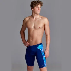 Funky Trunks - Bashed Blue - Mens Training Jammers -Funky Trunks Store funky trunks bashed blue mens training jammers 6