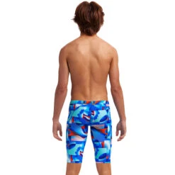 Funky Trunks - Battle Blue - Boys Training Jammers -Funky Trunks Store funky trunks battle blue boys training jammers 3