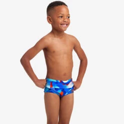Funky Trunks - Battle Blue - Toddler Boys Printed Trunks -Funky Trunks Store funky trunks battle blue toddler boys printed trunks 4
