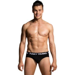 Funky Trunks - Black Attack - Mens Underwear Briefs