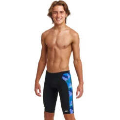 Funky Trunks - Blue Bars - Boys Training Jammers -Funky Trunks Store funky trunks blue bars boys training jammers 4