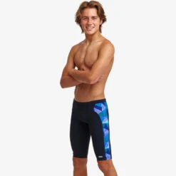 Funky Trunks - Blue Bars - Boys Training Jammers -Funky Trunks Store funky trunks blue bars boys training jammers 5