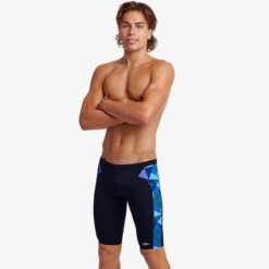Funky Trunks - Blue Bars - Mens Training Jammers -Funky Trunks Store funky trunks blue bars mens training jammers 5