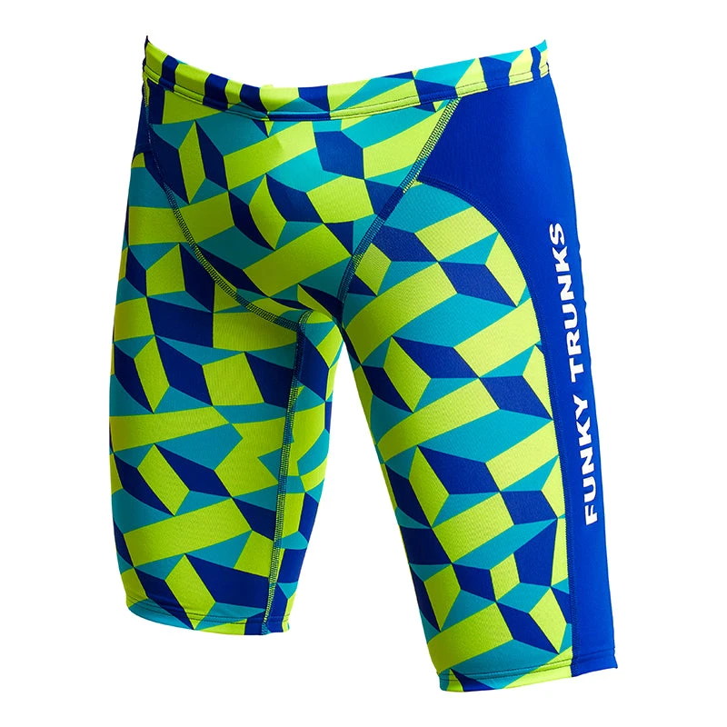 Funky Trunks - Blue Blockers - Boys Training Jammers 4 Funky Trunks - Blue Blockers - Boys Training Jammers - Image 2