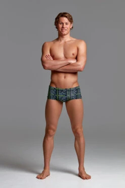 Funky Trunks - Departure Board Mens Plain Front Trunks -Funky Trunks Store funky trunks departure board plain front mens trunks 4