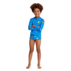 Funky Trunks - Dino Soup - Toddler Boys Zippy Rash Vest 11 Funky Trunks - Dino Soup - Toddler Boys Zippy Rash Vest -Funky Trunks Store funky trunks dino soup toddler boys zippy rash vest 5
