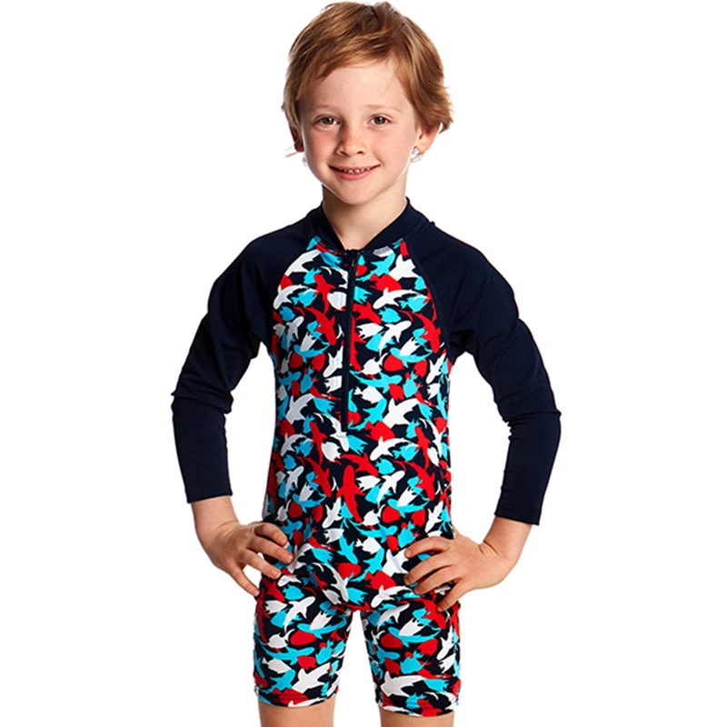 Funky Trunks - Feeding Frenzy Toddlers Go Jump Suit 3 Funky Trunks - Feeding Frenzy Toddlers Go Jump Suit