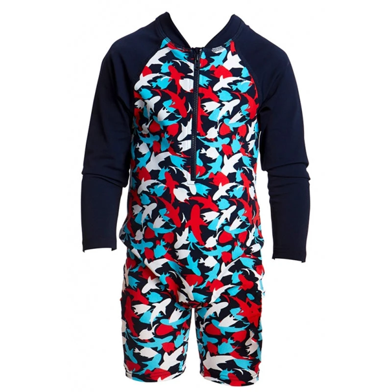 Funky Trunks - Feeding Frenzy Toddlers Go Jump Suit 4 Funky Trunks - Feeding Frenzy Toddlers Go Jump Suit - Image 2