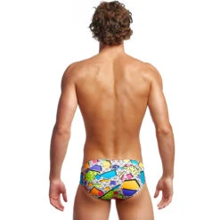 Funky Trunks - Jumbled Up - Mens Classic Briefs -Funky Trunks Store funky trunks jumbled up mens classic briefs 3