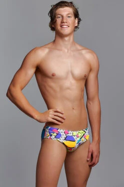 Funky Trunks - Jumbled Up - Mens Classic Briefs -Funky Trunks Store funky trunks jumbled up mens classic briefs 4