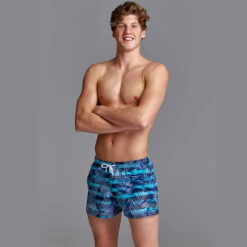 Funky Trunks - Palm Pilot - Mens Shorty Shorts Short -Funky Trunks Store funky trunks palm pilot mens shorty shorts short 4