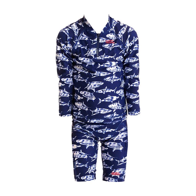 Funky Trunks - Rompa Chompa - Toddler Boys Zippy Rash Vest 4 Funky Trunks - Rompa Chompa - Toddler Boys Zippy Rash Vest - Image 2