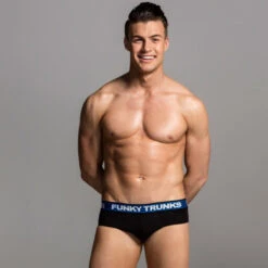 Funky Trunks - Still Black - Mens Underwear Briefs -Funky Trunks Store funky trunks still black mens underwear briefs 3