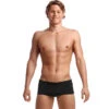 Funky Trunks - Still Black - Mens Plain Front Trunks -Funky Trunks Store funky trunks still black solid mens plain front trunks 1