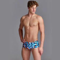 Funky Trunks - Swan Song - Mens Eco Classic Trunks -Funky Trunks Store funky trunks swan song mens eco classic trunks 4