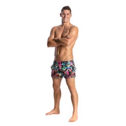 Funky Trunks - Test Signal Mens Shorty Shorts -Funky Trunks Store funky trunks test signal shorty shorts mens 4