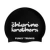 Funky Trunks - The Chlorine Brothers - Silicone Swimming Hat -Funky Trunks Store funky trunks the chlorine brothers silicone swimming hat