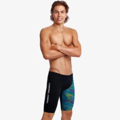 Funky Trunks - Wires Crossed - Mens Training Jammers -Funky Trunks Store funky trunks wires crossed mens training jammers 7