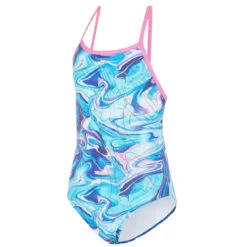 Maru - Marble Run Ecotech Sparkle Fly Back Girls Swimsuit - Blue/Pink 8 Maru - Marble Run Ecotech Sparkle Fly Back Girls Swimsuit - Blue/Pink -Funky Trunks Store maru girls marble run ecotech sparkle fly back blue pink 3