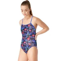 Maru - Mariposa Sparkle Swift Back Ladies Swimsuit - Orange/Multi