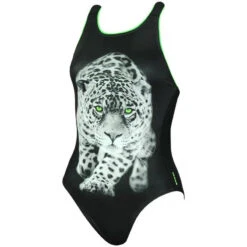 Maru - Snowy Pacer Vault Back Ladies Swimsuit - Black/White -Funky Trunks Store maru snowy pacer vault back 3