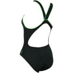 Maru - Snowy Pacer Vault Back Ladies Swimsuit - Black/White -Funky Trunks Store maru snowy pacer vault back 4