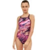 Maru - Strata Ecotech Ace Back Ladies Swimsuit - Pink/Gold -Funky Trunks Store maru strata ecotech ace back pink gold one piece swimsuit 1