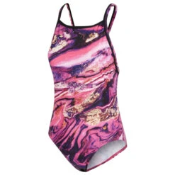Maru - Strata Ecotech Ace Back Ladies Swimsuit - Pink/Gold -Funky Trunks Store maru strata ecotech ace back pink gold one piece swimsuit 3