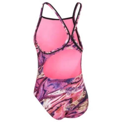 Maru - Strata Ecotech Ace Back Ladies Swimsuit - Pink/Gold -Funky Trunks Store maru strata ecotech ace back pink gold one piece swimsuit 4
