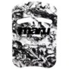 Maru - Swirl Two Grip Fitness Kickboard - Black/White -Funky Trunks Store maru swirl two grip fitness kickboard black white 1