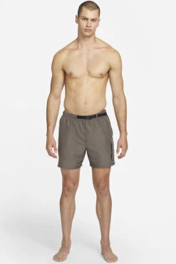 Nike - Belted Packable 5" Volley Short (Ironstone) 25 Nike - Belted Packable 5" Volley Short (Ironstone) -Funky Trunks Store nike belted packable 5 volley short ironstone 12