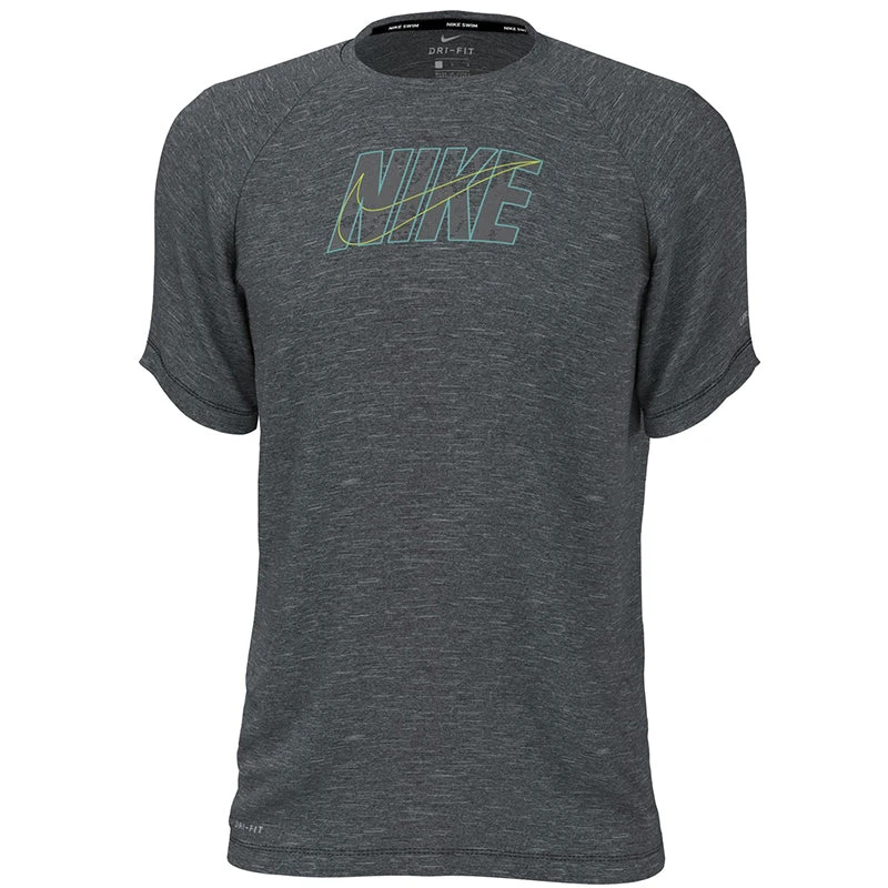 Nike - Collage Logo Short Sleeve Hydroguard (Black) 5 Nike - Collage Logo Short Sleeve Hydroguard (Black) - Image 3