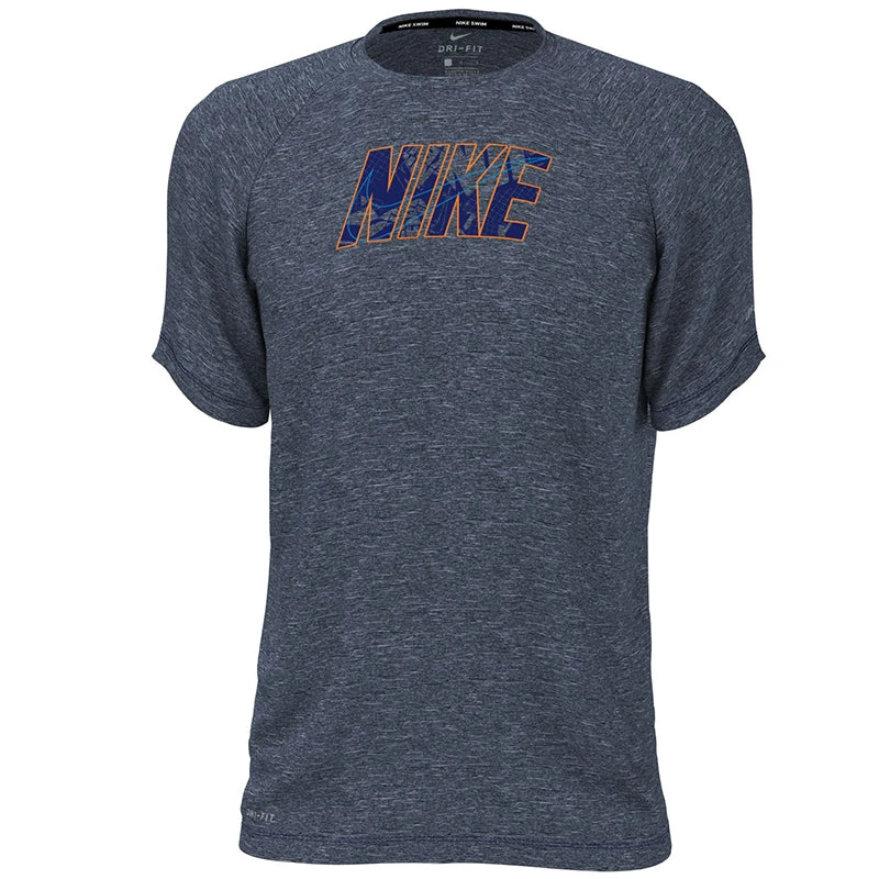 Nike - Collage Logo Short Sleeve Hydroguard (Midnight Navy) 5 Nike - Collage Logo Short Sleeve Hydroguard (Midnight Navy) - Image 3
