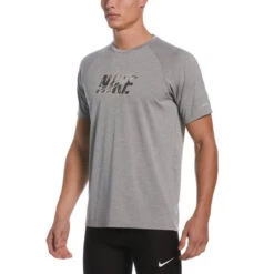 Nike - Collage Logo Short Sleeve Hydroguard (Particle Grey)