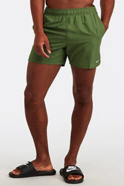 Nike - Essential Lap 5" Volley Short (Treeline) -Funky Trunks Store nike essential lap 5 volley short treeline 5