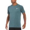 Nike - Heather Short Sleeve Hydroguard (Washed Teal) 2 Nike - Heather Short Sleeve Hydroguard (Washed Teal) -Funky Trunks Store nike heather short sleeve hydroguard washed teal 1